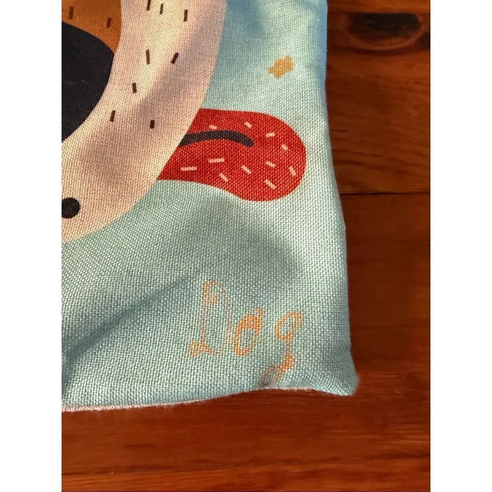 Cartoon Dog and “Be Yourself” Monster Pillow Covers 16”X16” 2 Pillow Cases
